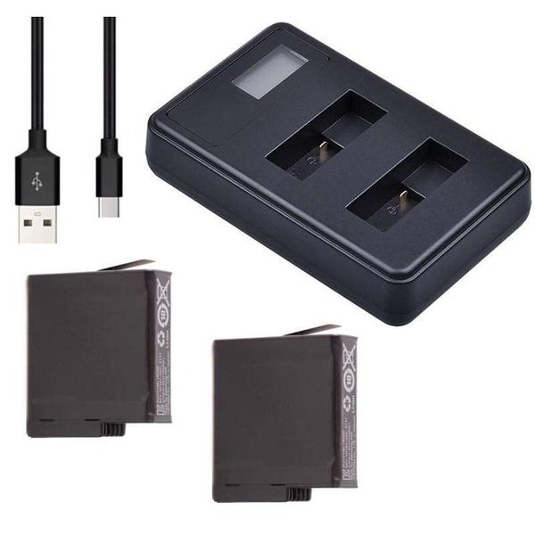 Xtreme Xccessories Dual Charger for GoPro Hero 8/7/6/5 Black + 2 Batteries
