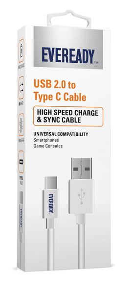 Eveready USB to Type-C Charge &amp; Sync Cable