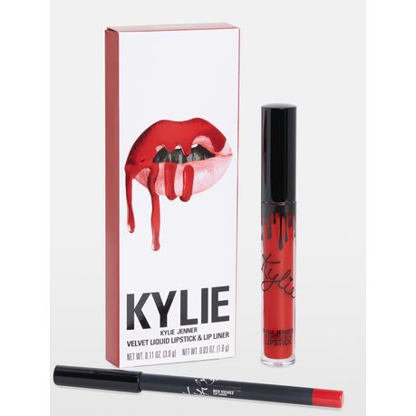 kylie red velvet lip kit