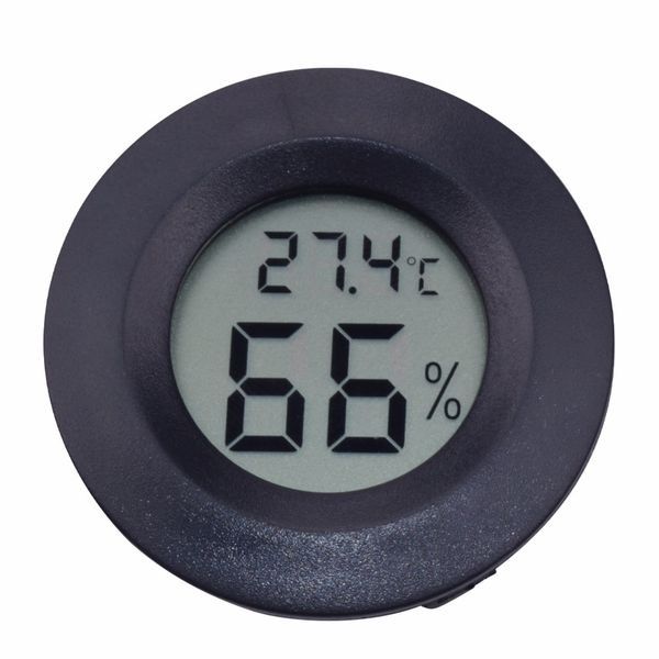 Mihuis SR Digital LCD Thermometer Hygrometer Electronic Temperature Meter - Black