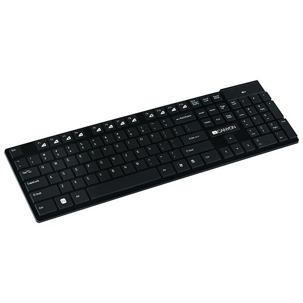 Canyon Ultra Slim Wireless Keyboard with 12 Multimedia hot keys