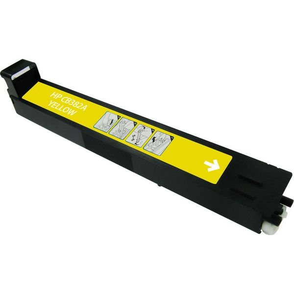 HP Compatible Yellow Toner Cartridge CB382A/HP824A