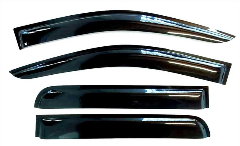 Nissan Navara Double Cab 2015-2020 Weather Guards Compression Gloss Black