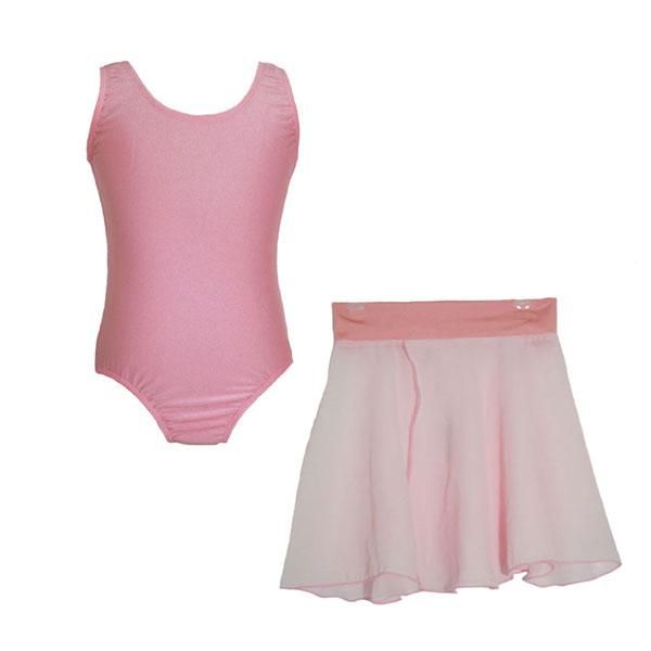 Pink Ballet Leotard and Skirt Set