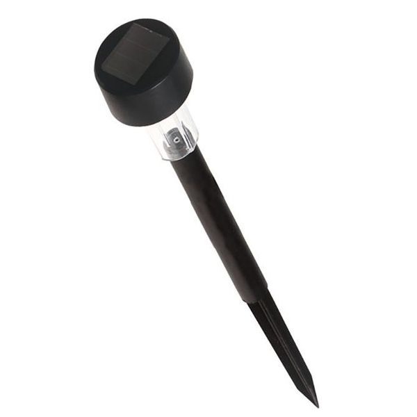 Solar Garden Pathway Light 35cm Plastic (Set Of 24) Red, Grey &amp; Black