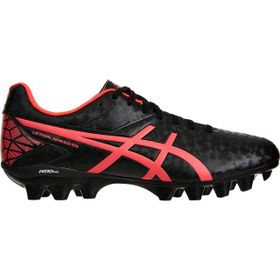 asics football boots black and pink