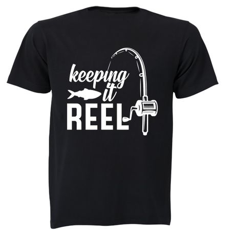 Keeping it Reel - Fishing - Mens - T-Shirt - Black, Shop Today. Get it  Tomorrow!