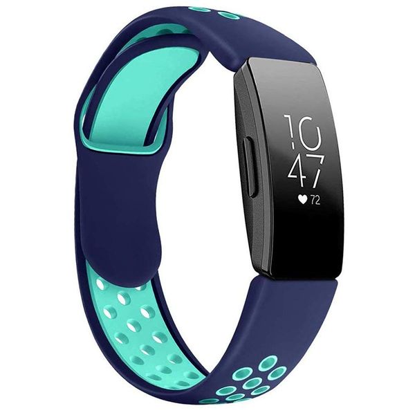 Linxure Fitbit Inspire Silicone Large Replacement Strap - Black