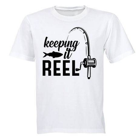 Keeping it Reel - Fishing - Mens - T-Shirt - Black, Shop Today. Get it  Tomorrow!