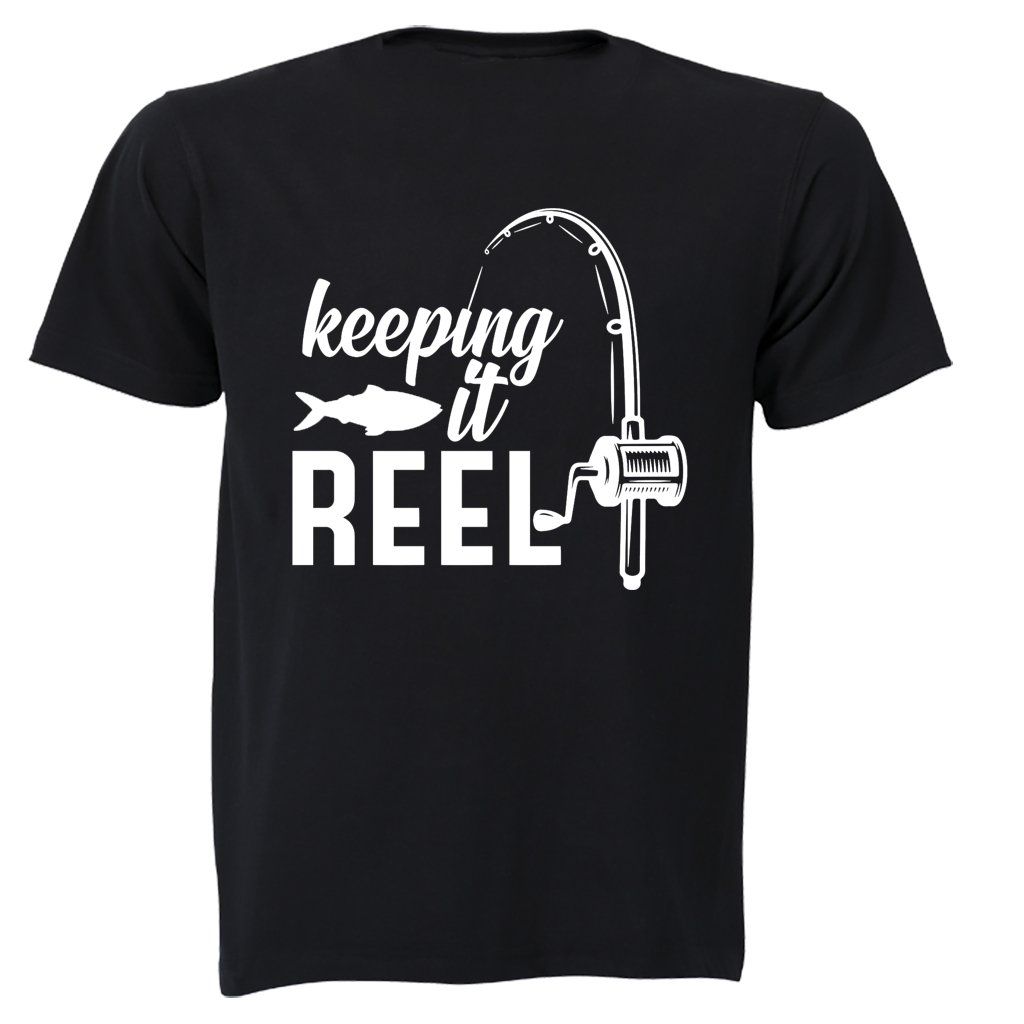 Keeping it Reel - Fishing - Kids T-Shirt - Black | Shop Today. Get it ...