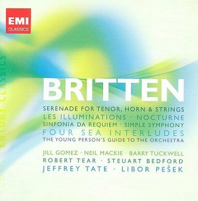 Jeffrey Tate - Britten: Serenade For Tenor Horns (CD)