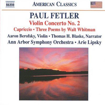 Ann Arbor Symphony O - Fetler: Violin Cto No 2 Capriccio 3 Po (CD)
